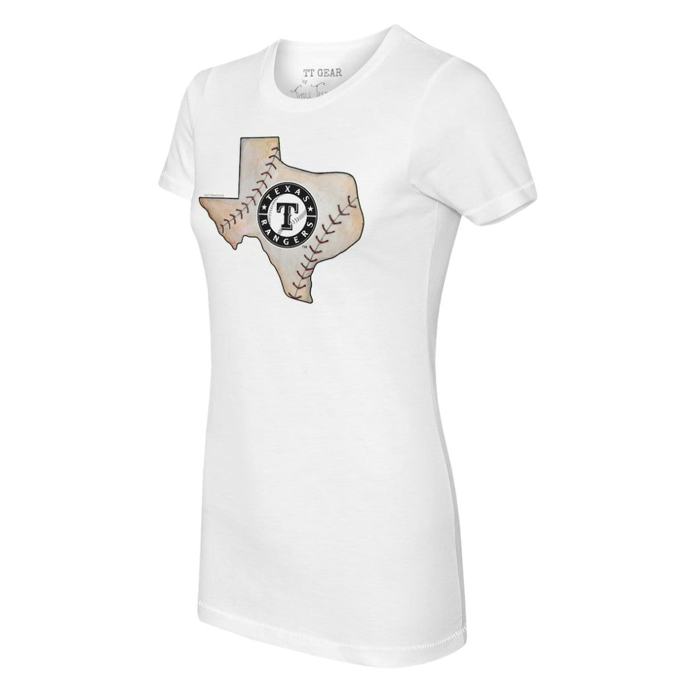 MLB Texas Rangers Tiny Turnip Women's State Outline T-Shirt