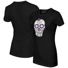 MLB Colorado Rockies Tiny Turnip Women's Sugar Skull T-Shirt