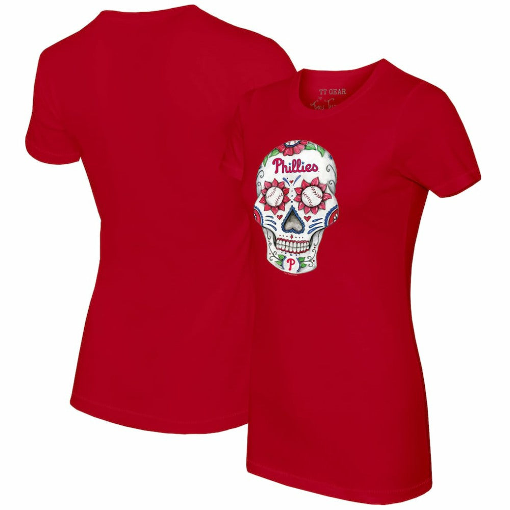 MLB Philadelphia Phillies Tiny Turnip Women's Sugar Skull T-Shirt