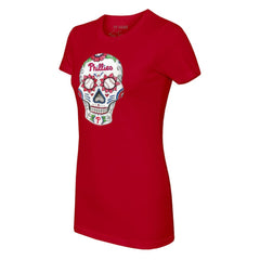 MLB Philadelphia Phillies Tiny Turnip Women's Sugar Skull T-Shirt