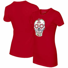 MLB St. Louis Cardinals Tiny Turnip Women's Sugar Skull T-Shirt
