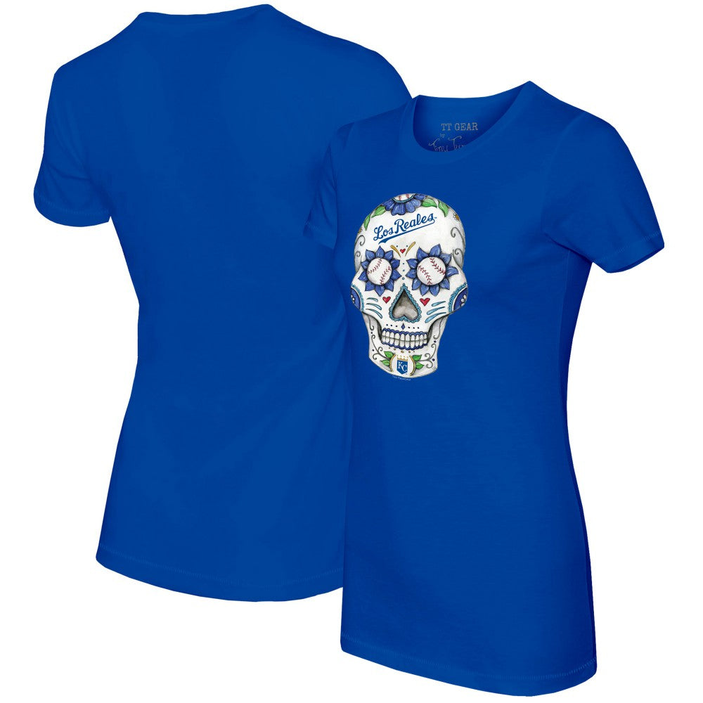 MLB Kansas City Royals Tiny Turnip Women's Sugar Skull T-Shirt