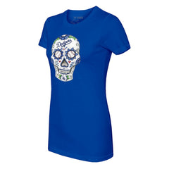 MLB Los Angeles Dodgers Tiny Turnip Women's Sugar Skull T-Shirt