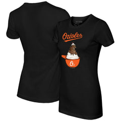 MLB Baltimore Orioles Tiny Turnip Women's Sundae Helmet T-Shirt