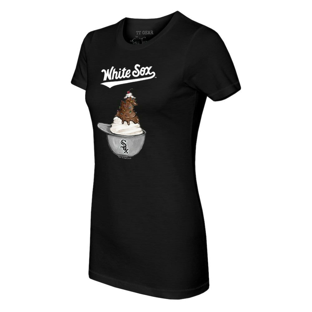 MLB Chicago White Sox Tiny Turnip Women's Sundae Helmet T-Shirt
