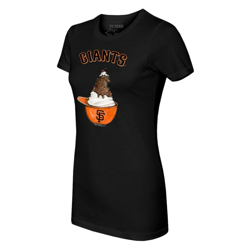 MLB San Francisco Giants Tiny Turnip Women's Sundae Helmet T-Shirt