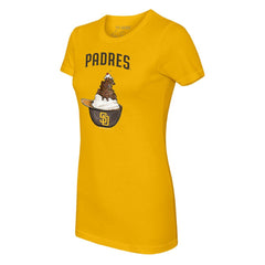 MLB San Diego Padres Tiny Turnip Women's Sundae Helmet T-Shirt