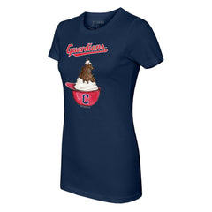 MLB Cleveland Guardians Tiny Turnip Women's Sundae Helmet T-Shirt