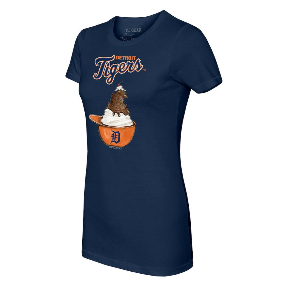 MLB Detroit Tigers Tiny Turnip Women's Sundae Helmet T-Shirt