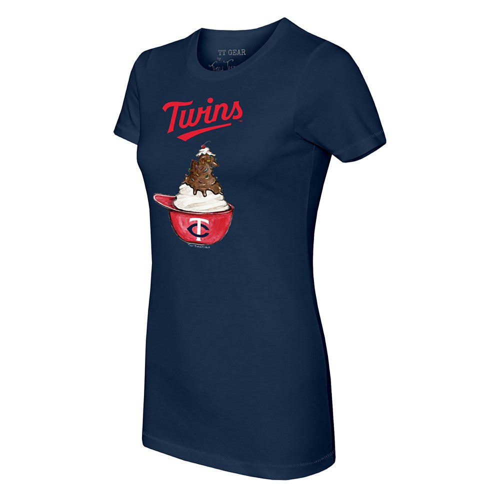 MLB Minnesota Twins Tiny Turnip Women's Sundae Helmet T-Shirt