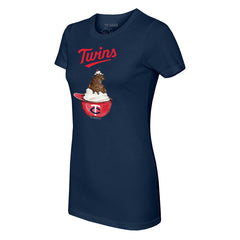 MLB Minnesota Twins Tiny Turnip Women's Sundae Helmet T-Shirt