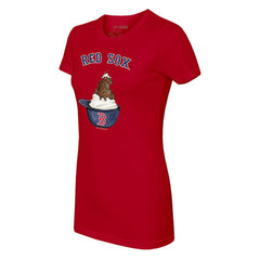 MLB Boston Red Sox Tiny Turnip Women's Sundae Helmet T-Shirt