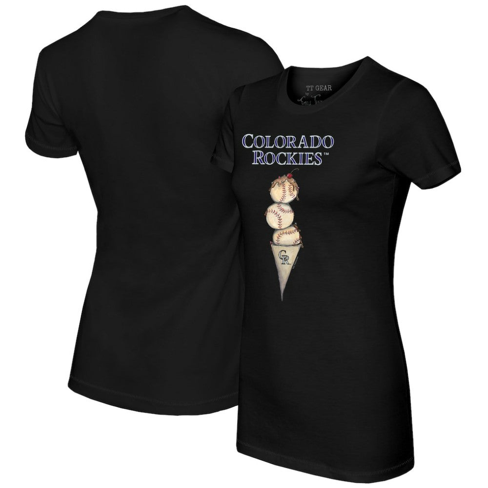MLB Colorado Rockies Tiny Turnip Women's Triple Scoop T-Shirt