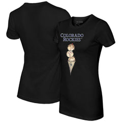 MLB Colorado Rockies Tiny Turnip Women's Triple Scoop T-Shirt