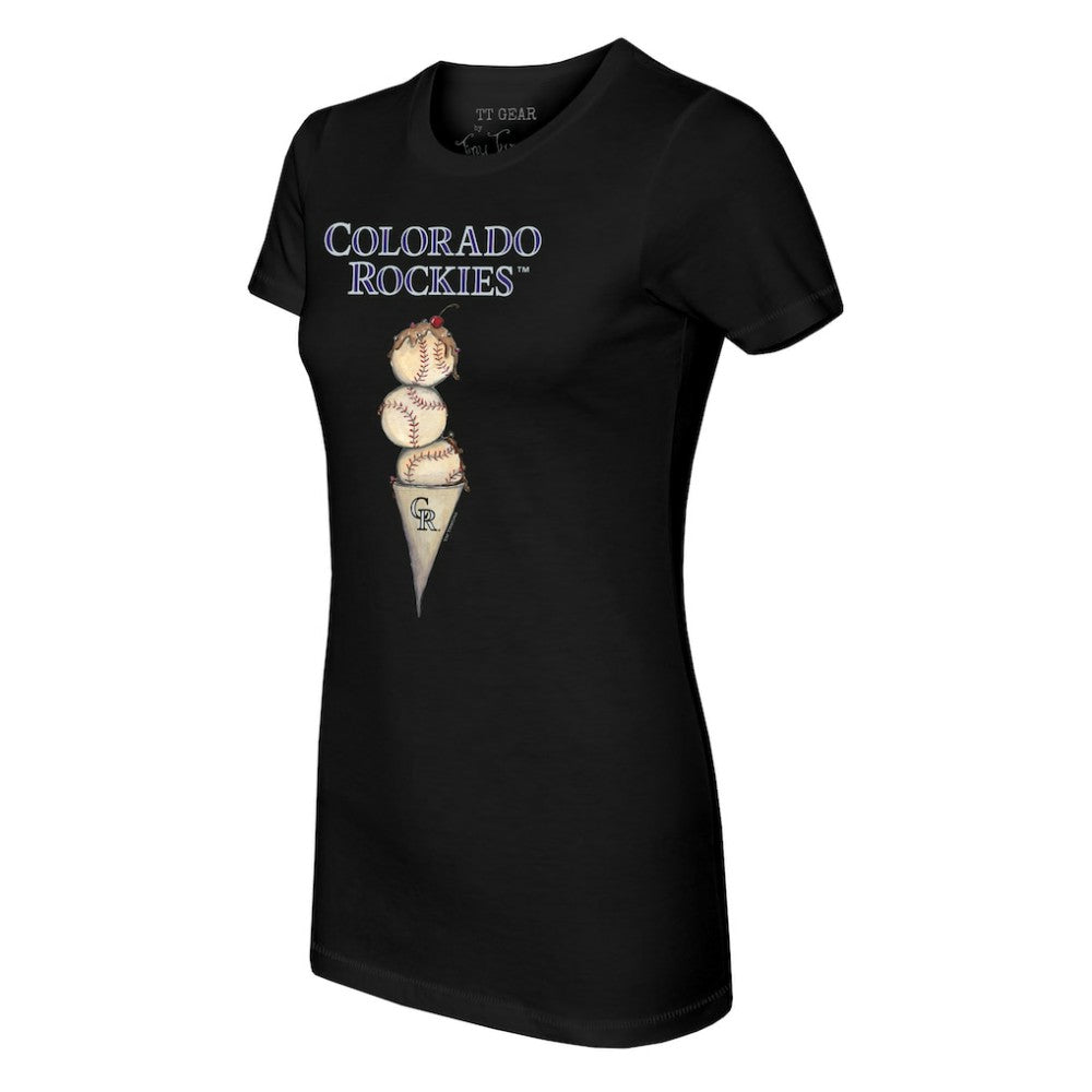 MLB Colorado Rockies Tiny Turnip Women's Triple Scoop T-Shirt