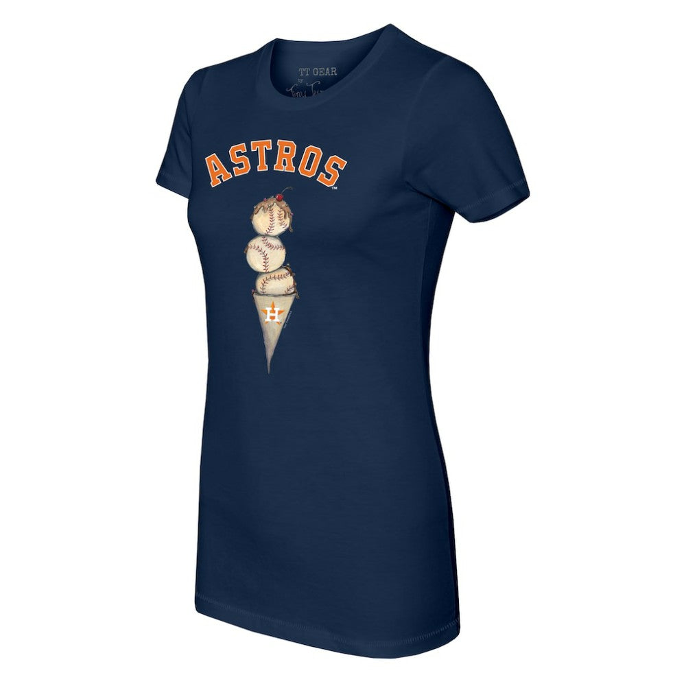 MLB Houston Astros Tiny Turnip Women's Triple Scoop T-Shirt
