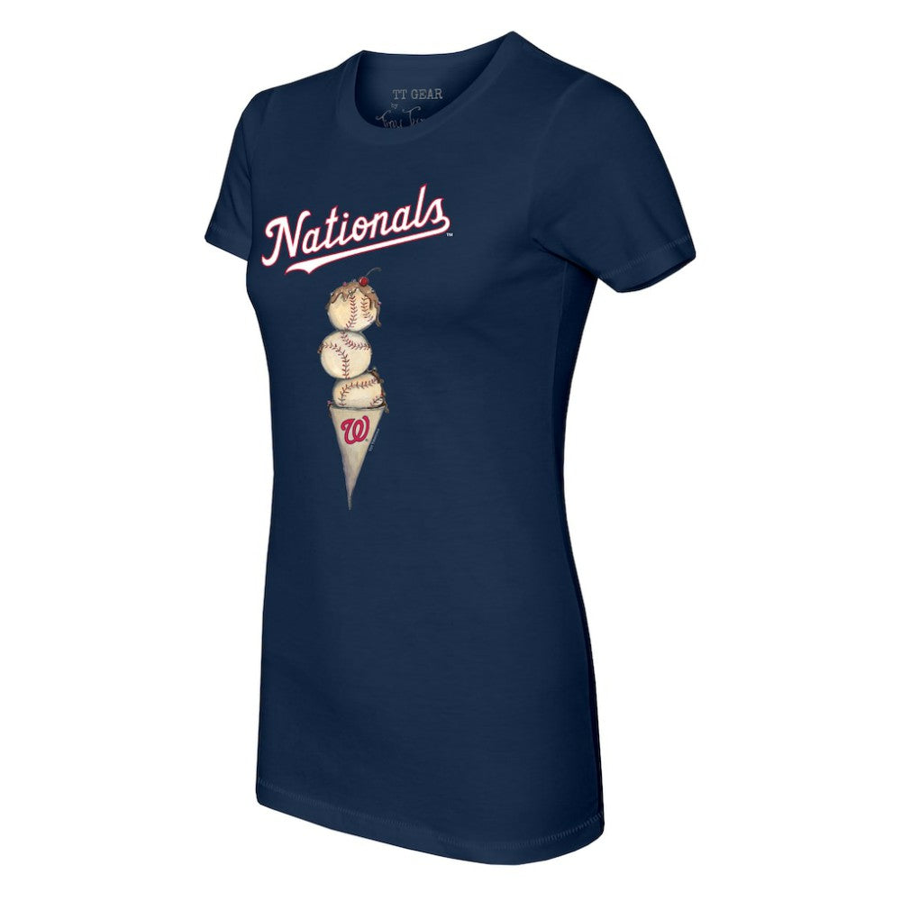 MLB Washington Nationals Tiny Turnip Women's Triple Scoop T-Shirt
