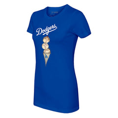 MLB Los Angeles Dodgers Tiny Turnip Women's Triple Scoop T-Shirt