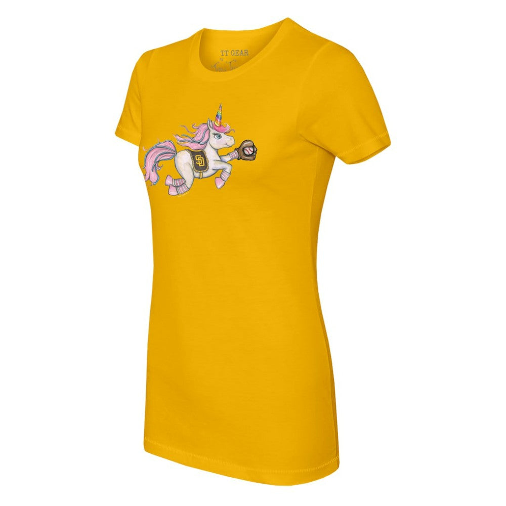 MLB San Diego Padres Tiny Turnip Women's Unicorn T-Shirt