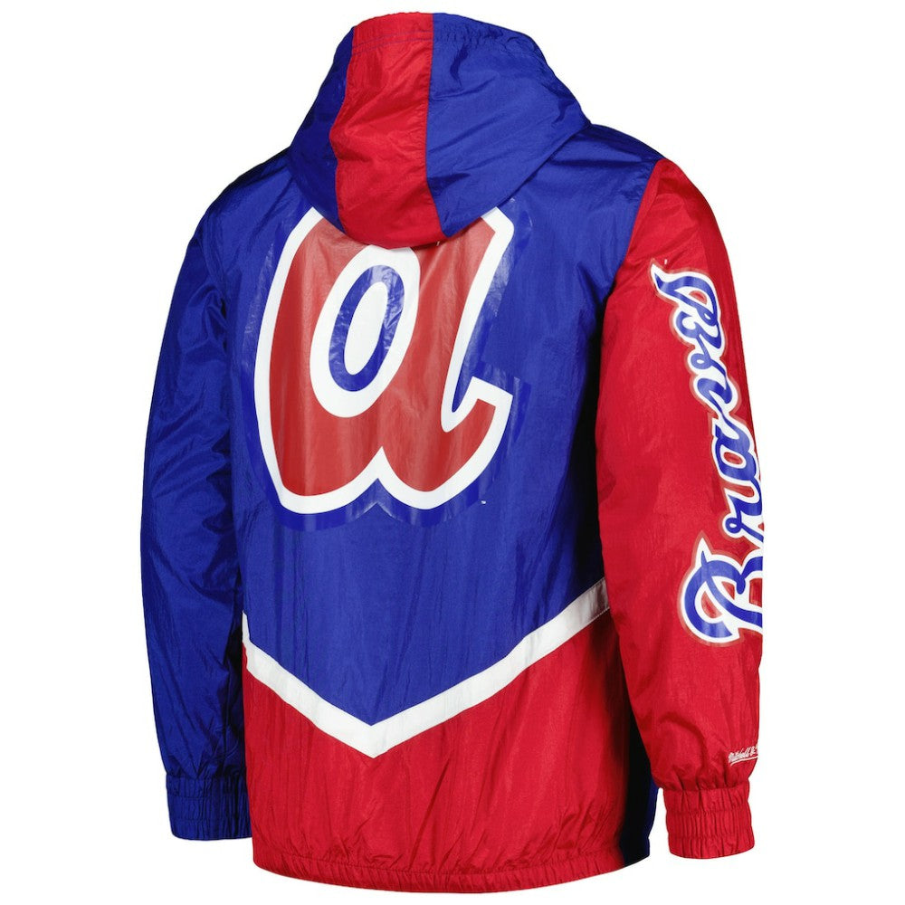 MLB Atlanta Braves Mitchell & Ness Undeniable Full-Zip Hoodie Windbreaker Jacket