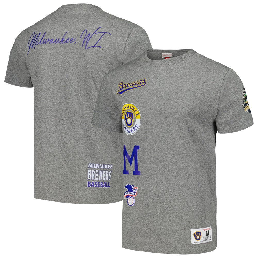 MLB Milwaukee Brewers Mitchell & Ness Cooperstown Collection City Collection T-Shirt