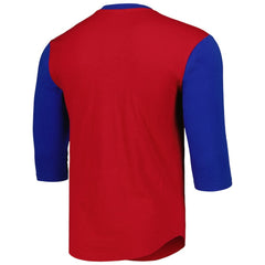 MLB Chicago Cubs Mitchell & Ness Cooperstown Collection Legendary Slub Henley 3/4-Sleeve T-Shirt