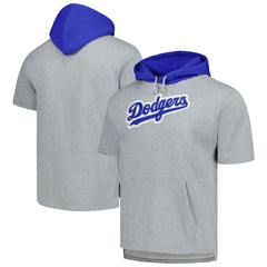 MLB Los Angeles Dodgers Mitchell & Ness Postgame Short Sleeve Pullover Hoodie