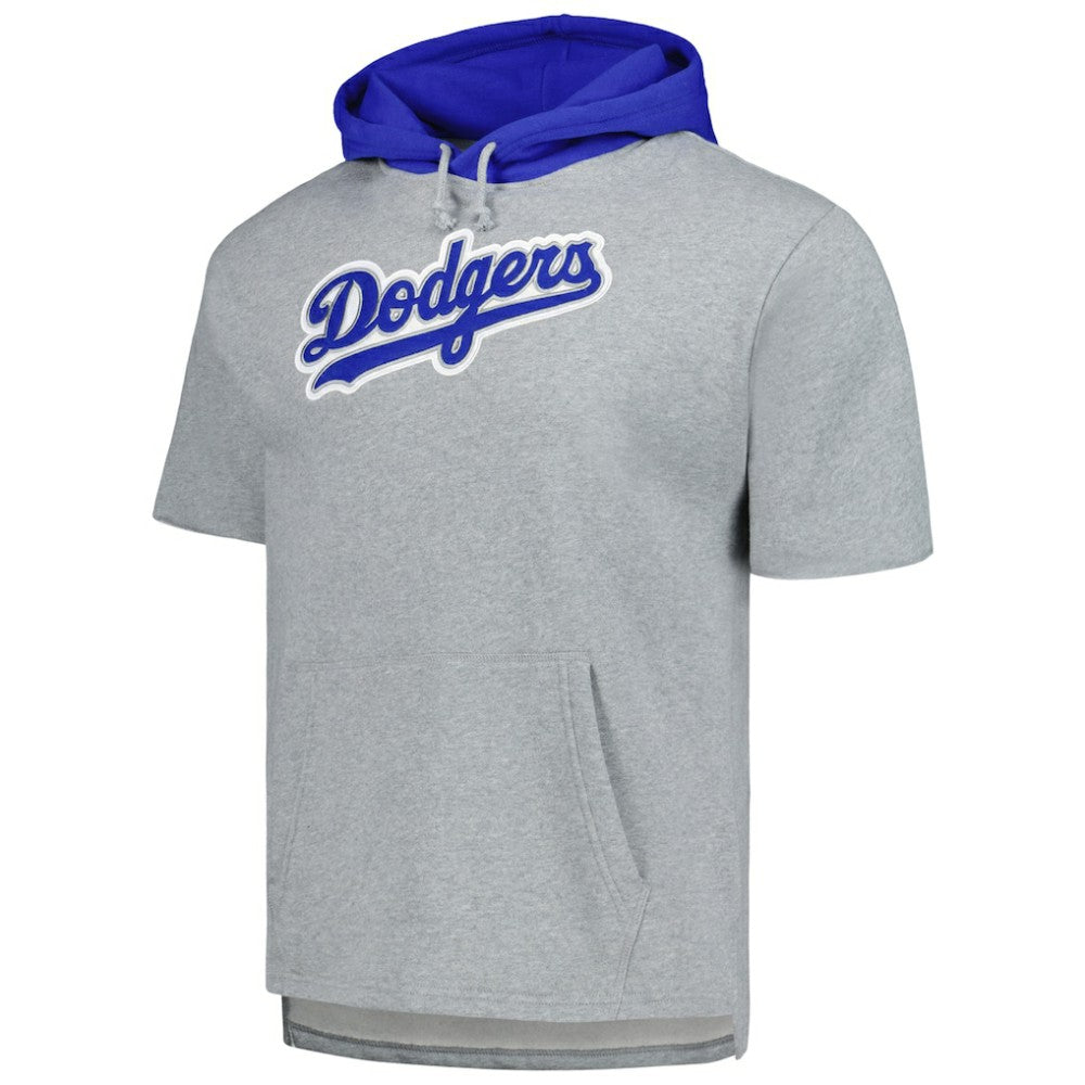 MLB Los Angeles Dodgers Mitchell & Ness Postgame Short Sleeve Pullover Hoodie