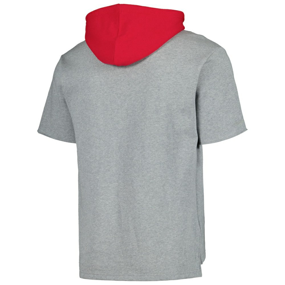 MLB St. Louis Cardinals Mitchell & Ness Postgame Short Sleeve Pullover Hoodie