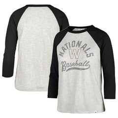 MLB Washington Nationals '47 Women's City Connect Retro Daze Ava Raglan 3/4-Sleeve T-Shirt