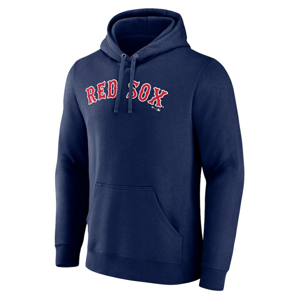 MLB Boston Red Sox Official Wordmark Fitted Pullover Hoodie