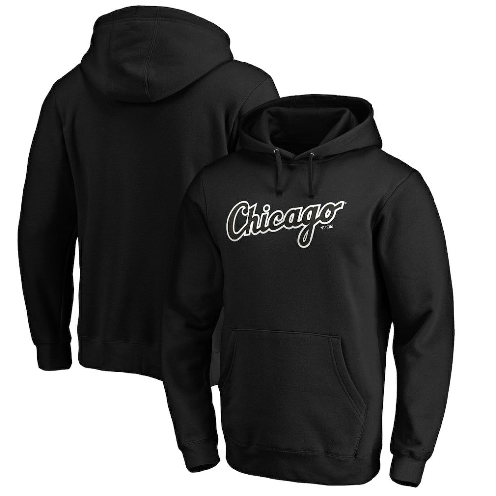 MLB Chicago White Sox Official Wordmark Fitted Pullover Hoodie