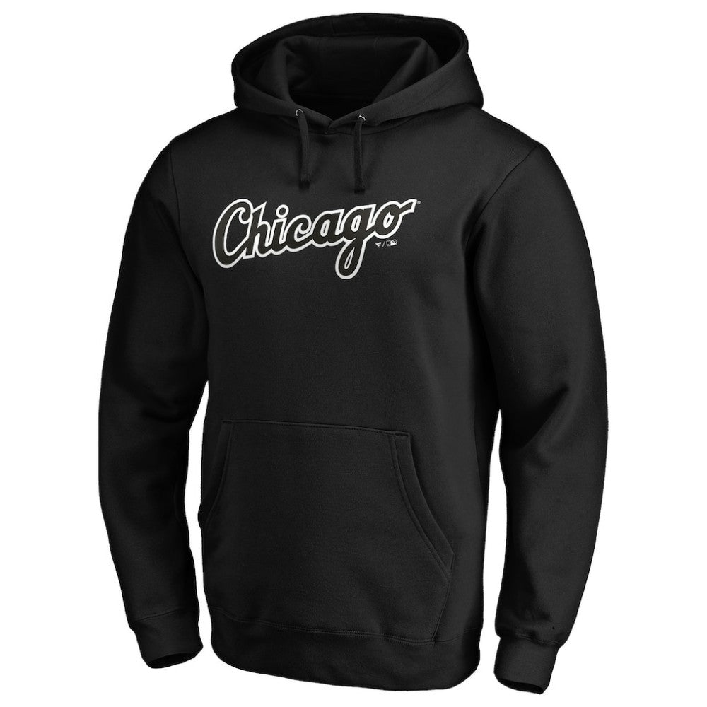 MLB Chicago White Sox Official Wordmark Fitted Pullover Hoodie