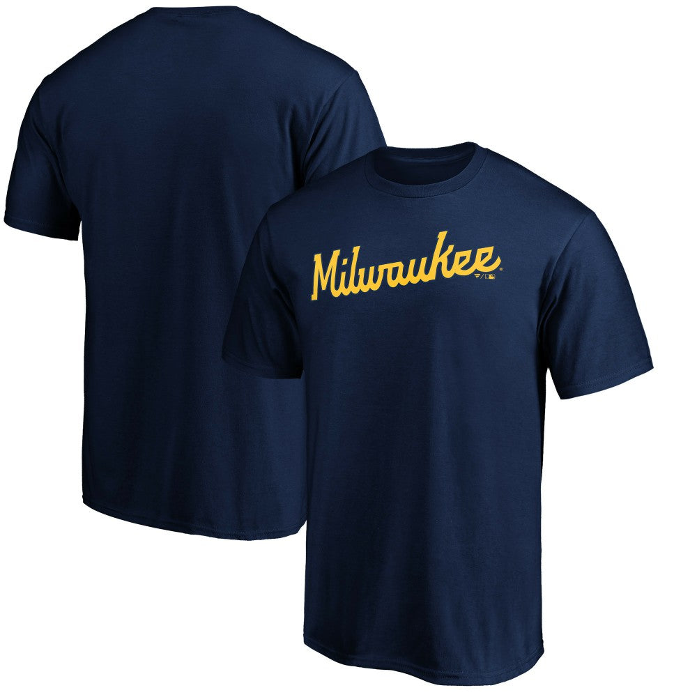 MLB Milwaukee Brewers Official Team Wordmark T-Shirt