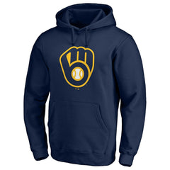MLB Milwaukee Brewers Official Team Logo Pullover Hoodie