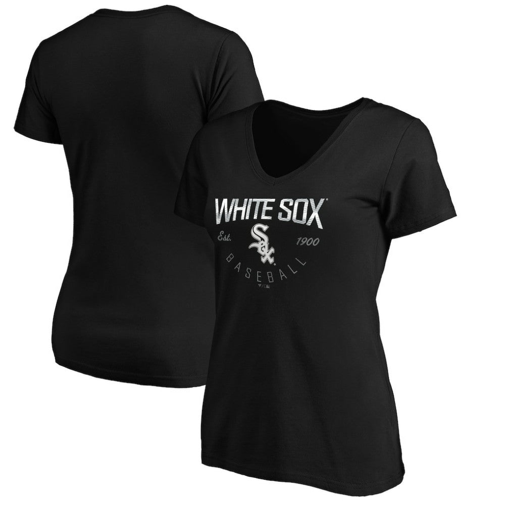 MLB Chicago White Sox Women's Core Live For It V-Neck T-Shirt