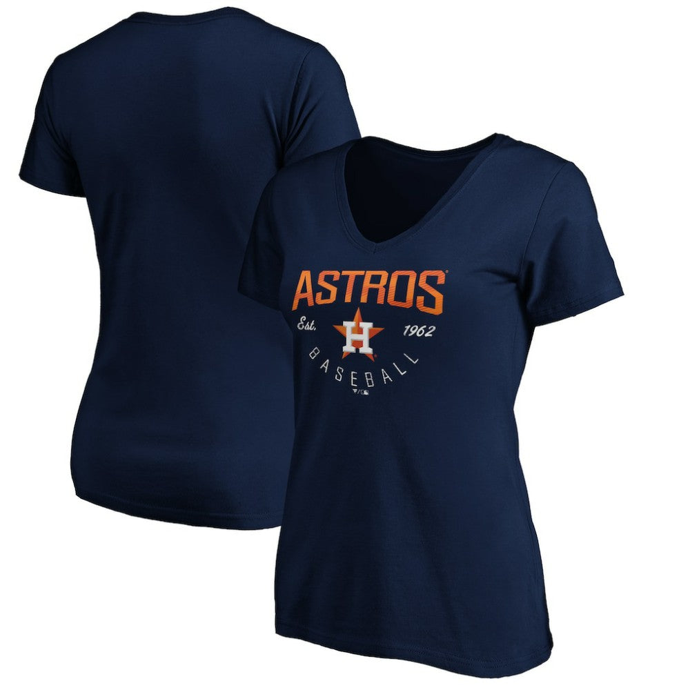 MLB Houston Astros Women's Core Live For It V-Neck T-Shirt