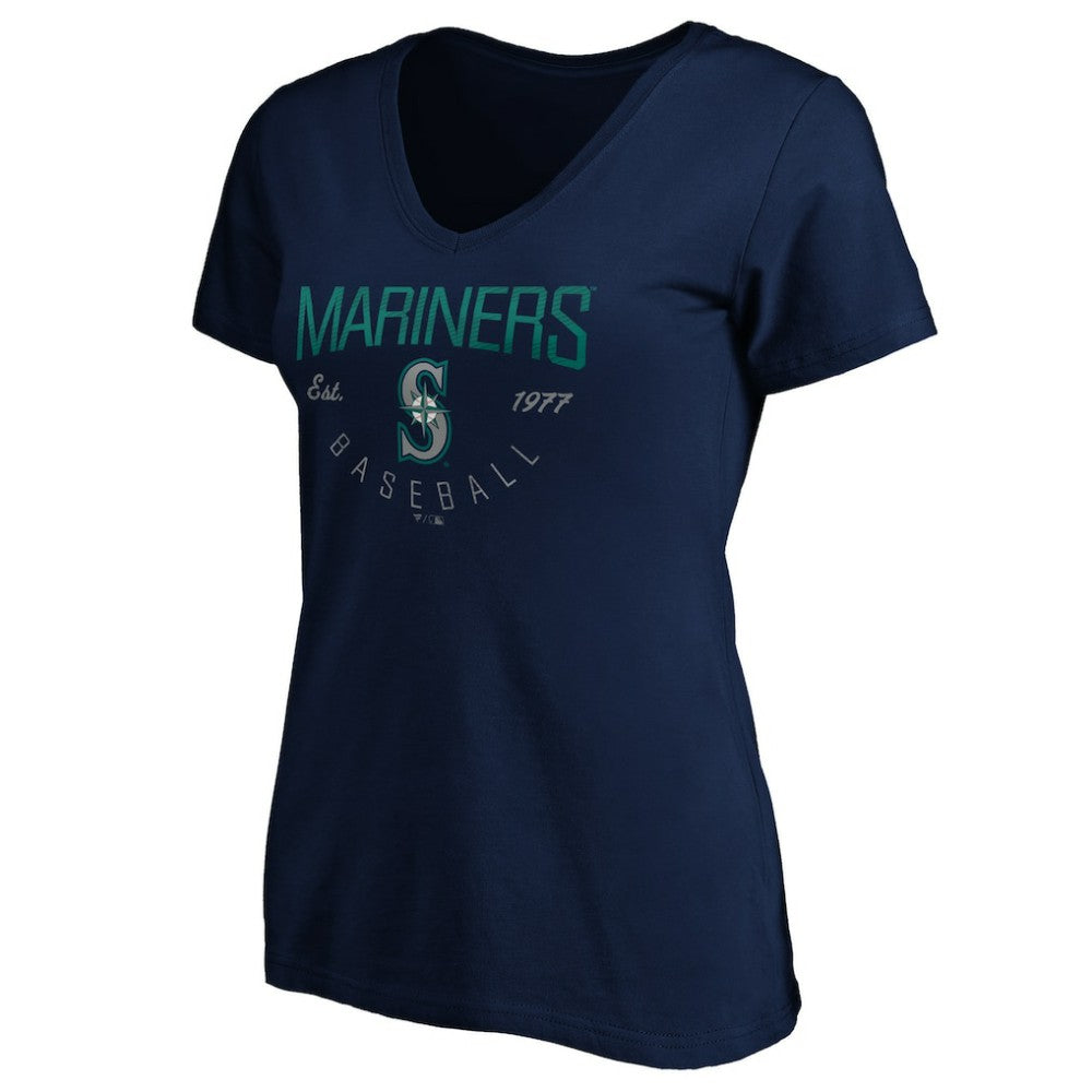 MLB Seattle Mariners Women's Core Live For It V-Neck T-Shirt