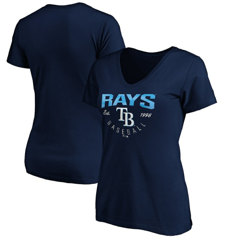 MLB Tampa Bay Rays Women's Core Live For It V-Neck T-Shirt
