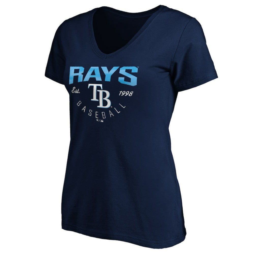 MLB Tampa Bay Rays Women's Core Live For It V-Neck T-Shirt