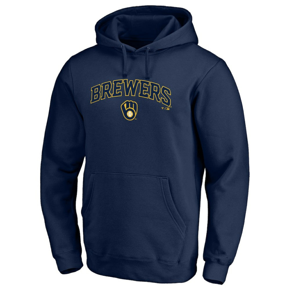 MLB Milwaukee Brewers Team Lock Up Wordmark Pullover Hoodie