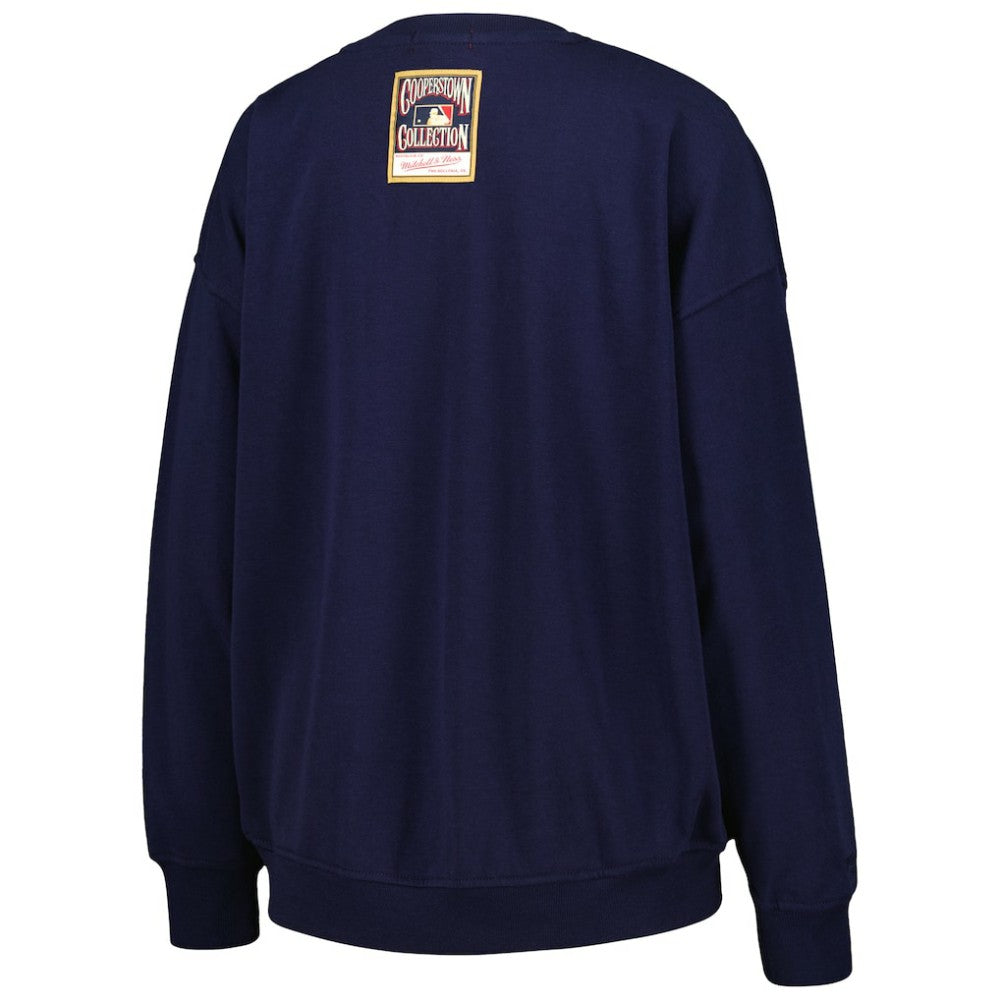 MLB Boston Red Sox Mitchell & Ness Women's Logo Lt 2.0 Pullover Sweatshirt