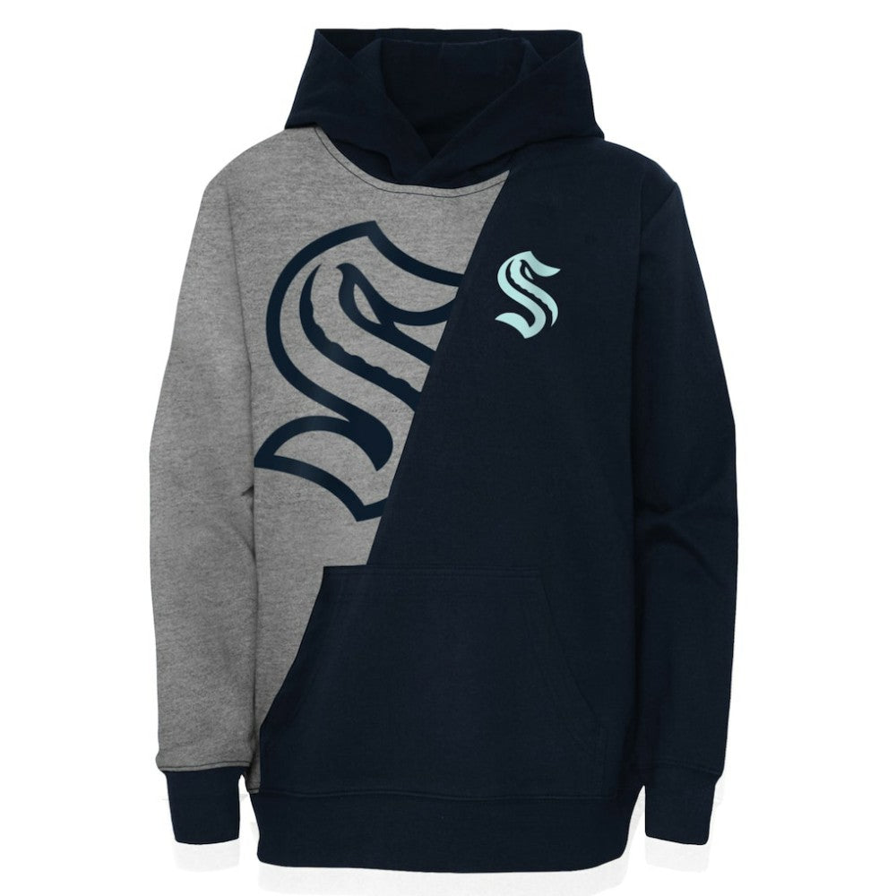 NHL Gray/Deep Sea Blue Seattle Kraken Preschool Unrivaled Pullover Hoodie