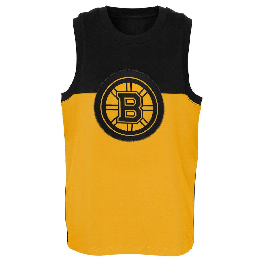 NHL Gold/Black Boston Bruins Youth Revitalize Tank Top