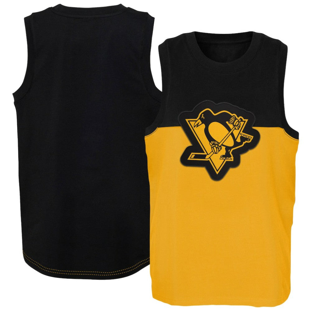 NHL Gold/Black Pittsburgh Penguins Youth Revitalize Tank Top