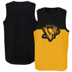 NHL Gold/Black Pittsburgh Penguins Youth Revitalize Tank Top