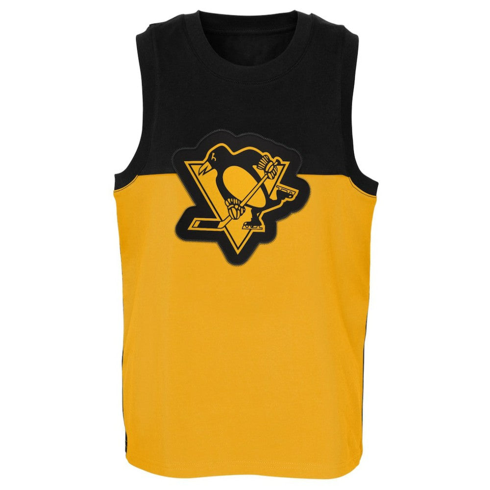 NHL Gold/Black Pittsburgh Penguins Youth Revitalize Tank Top