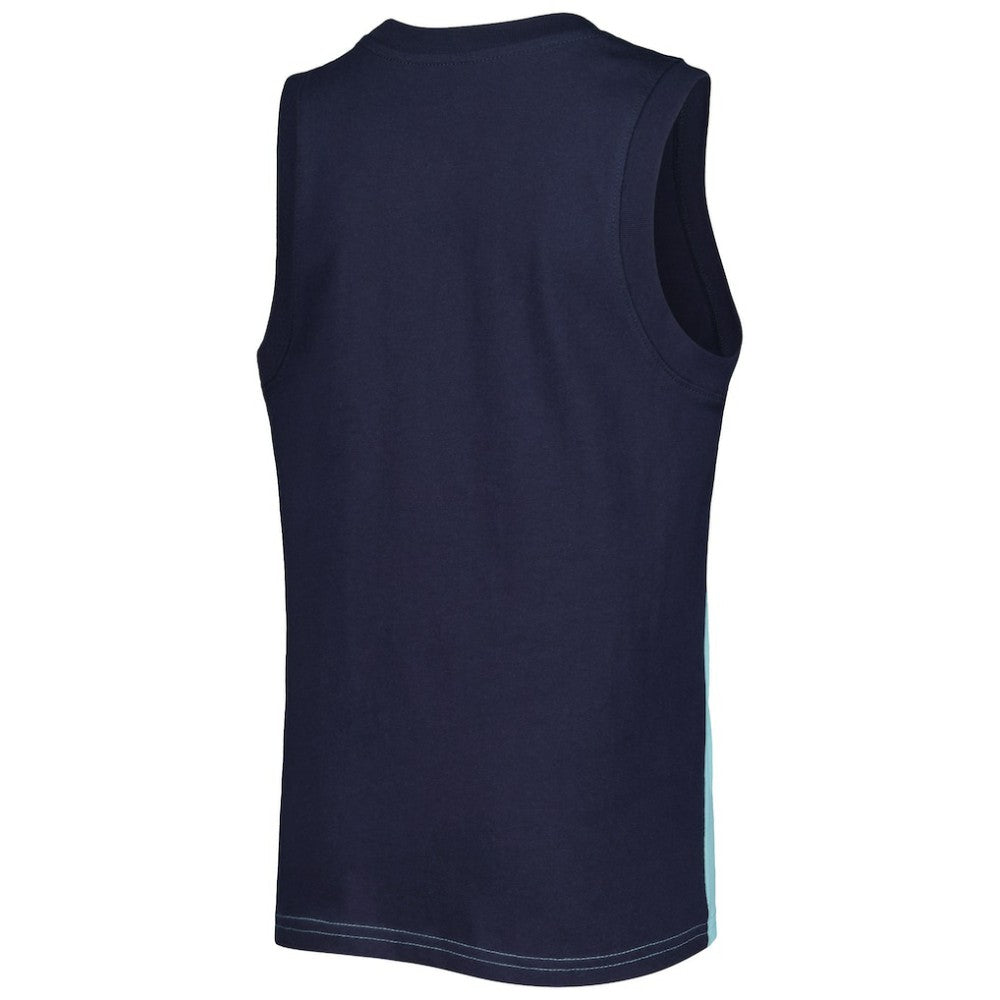 NHL Light Blue/Dark Sea Blue Seattle Kraken Youth Revitalize Tank Top