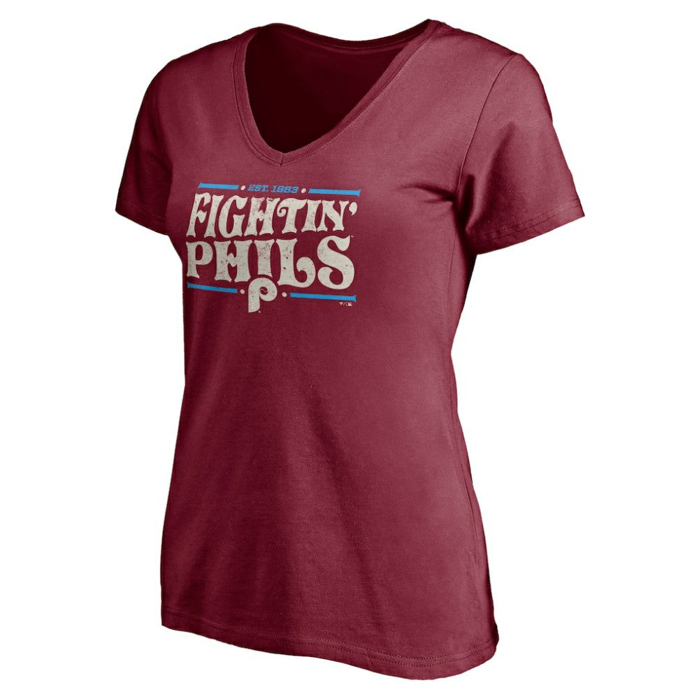 MLB Philadelphia Phillies Women's Fightin' Phils V-Neck T-Shirt