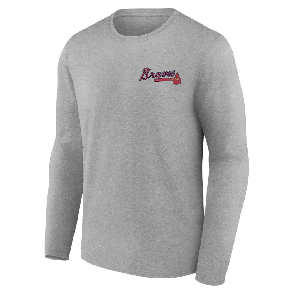 MLB Atlanta Braves Nice Kicks Long Sleeve T-Shirt